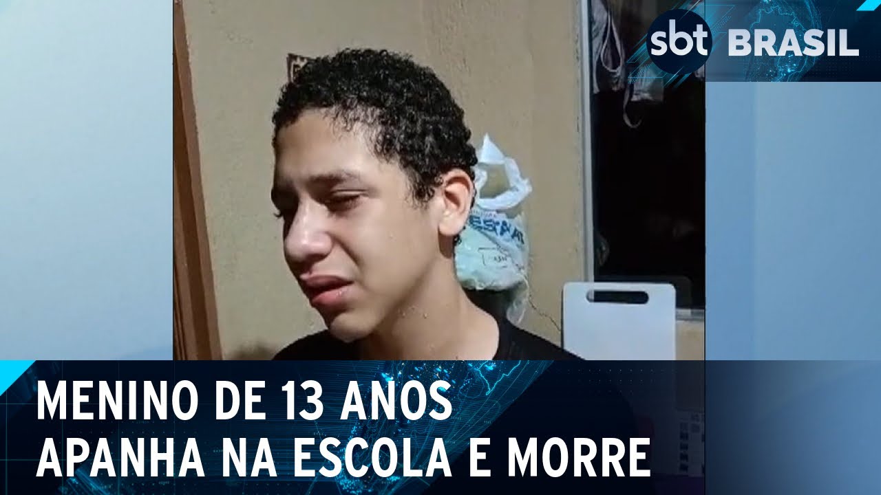 Adolescente morre após ser agredido em escola no litoral de SP | SBT Brasil (18/04/24)
