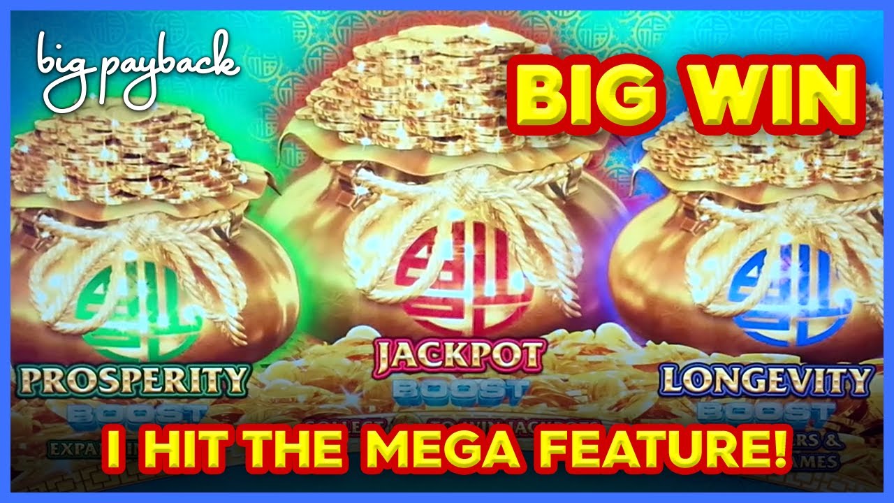 MEGA FEATURE! Fu Dai Lian Lian Boost Peacock Slot - BIG WIN BONUS!