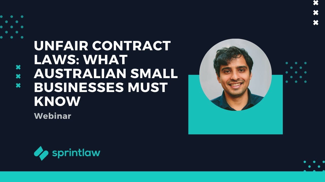 Unfair Contract Laws: What Australian Small Businesses Must Know | Sprintlaw