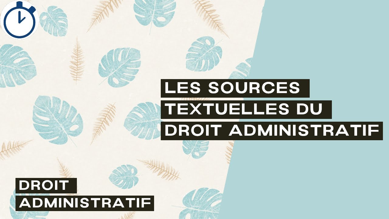 Les Sources Textuelles du Droit Administratif : [Droit Administratif]