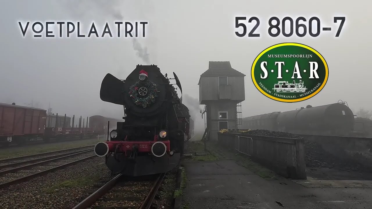 Voetplaatrit 52 8060-7 bij de Museumspoorlijn STAR - 28-12-2025
