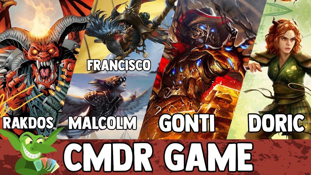 Rakdos, the Muscle vs Francisco | Malcolm vs Gonti vs Doric EDH / CMDR game play