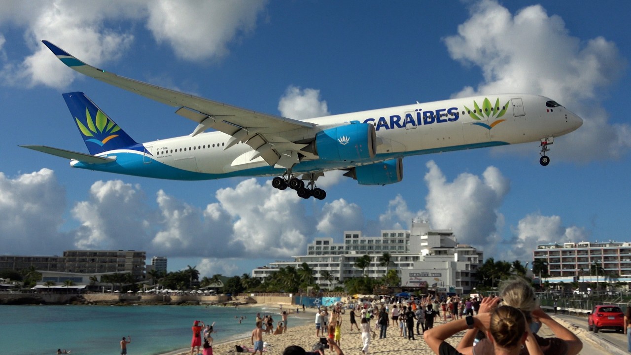 Plane Spotting at Princess Juliana Airport, Sint Maarten - February 2026 #sxm #mahobeach