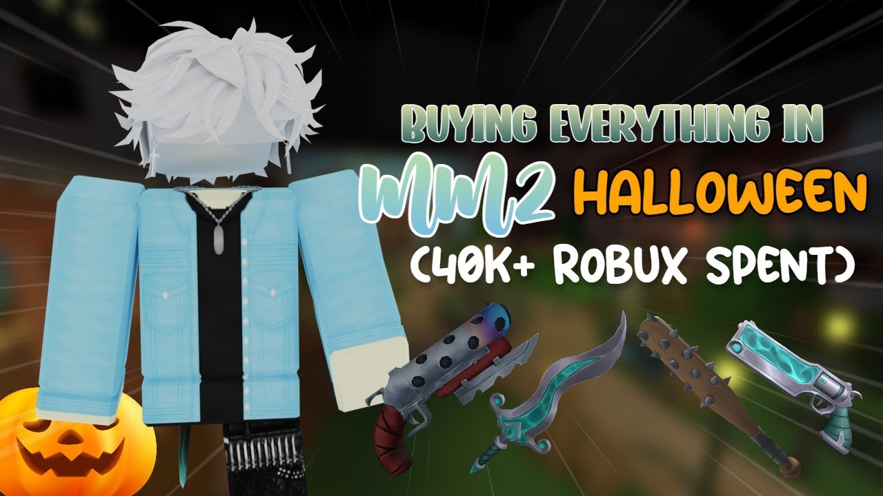 BUYING EVERYTHING IN MM2 HALLOWEEN 2022 + Gameplay! (40k Robux Shopping Spree)