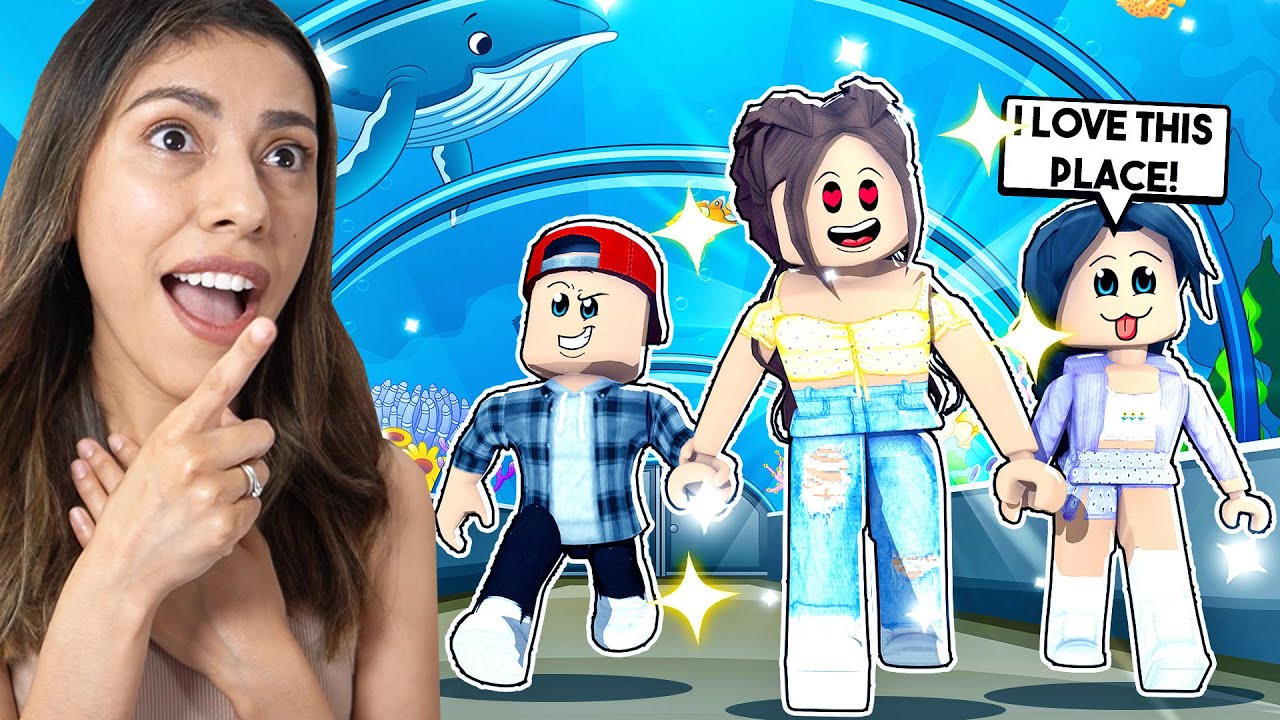 I TOOK MY KID'S TO THE AQUARIUM! *FAMILY DAY OUT* - ROBLOX (Bloxburg Roleplay)