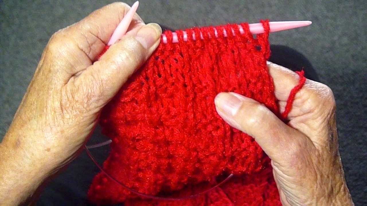 waffle stitch scarf