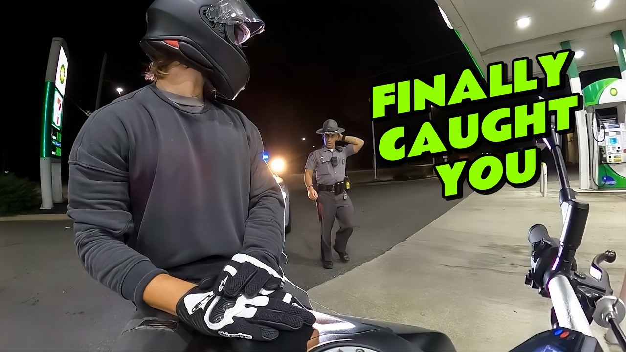State Trooper vs. MOST Awkward Biker