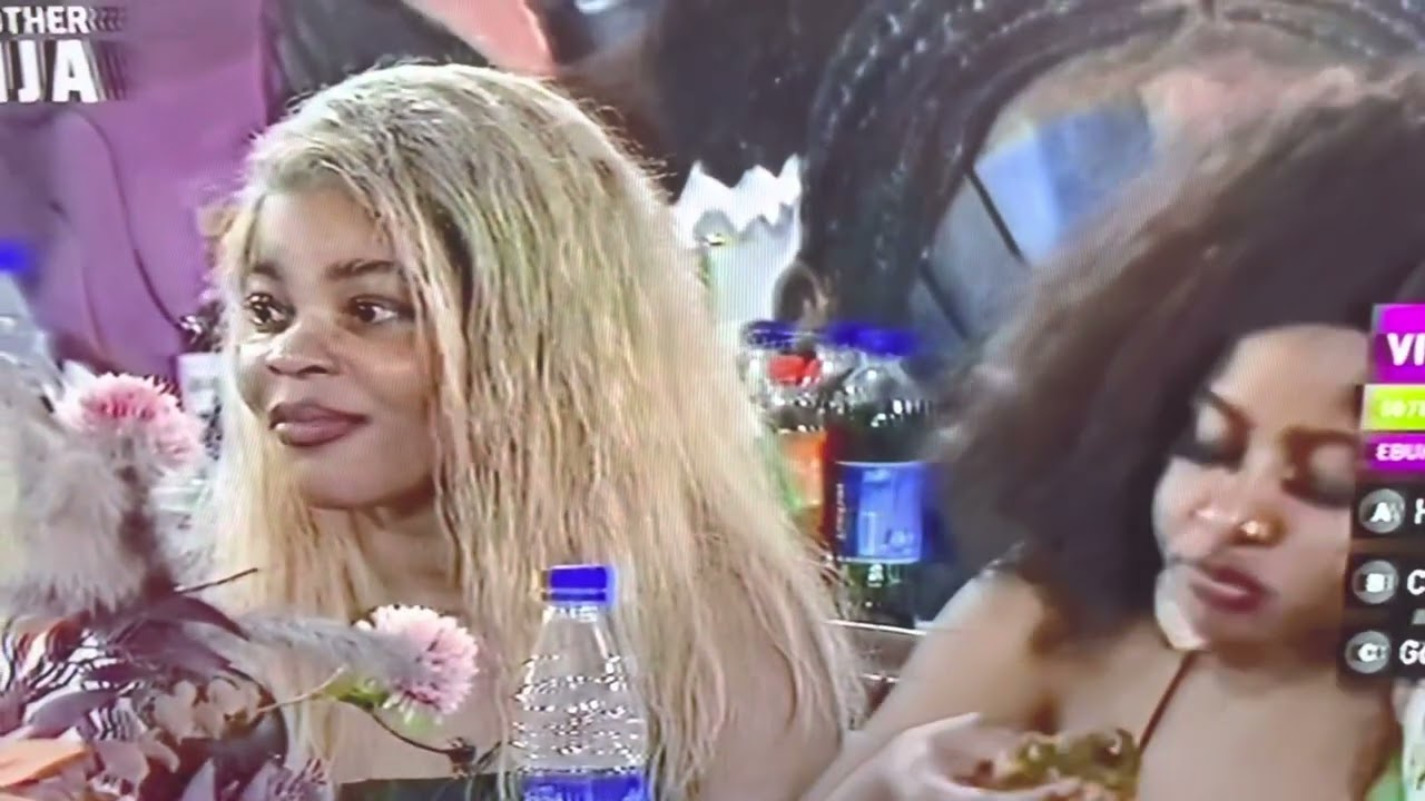 The setting depicts last supper Surprise dinner with Ebuka and finalists housemates