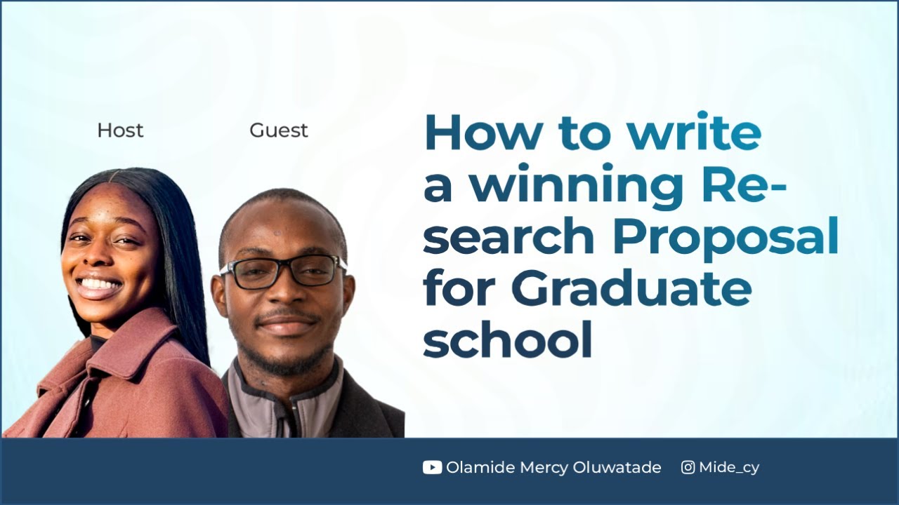 How to Write a Strong Research Proposal for Graduate School | With Scholar Abdulkabir