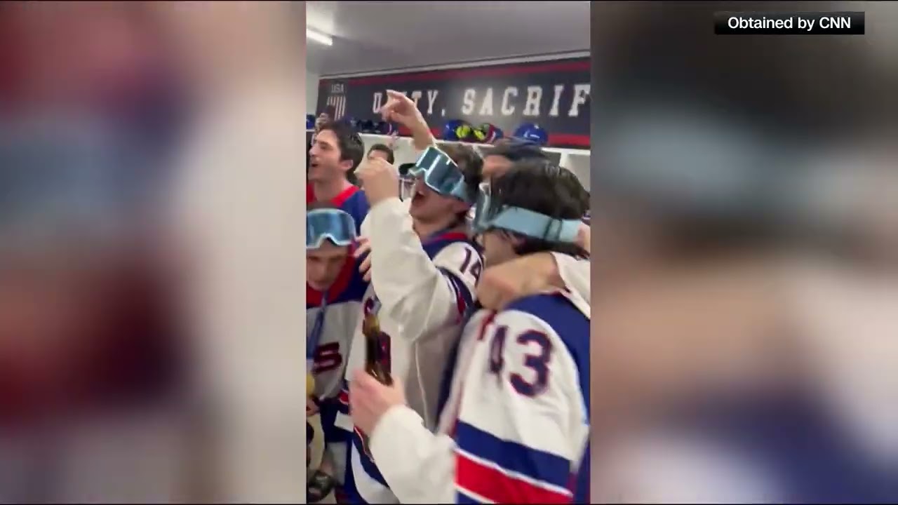 FBI Director Kash Patel Joins Locker Room Party After US Olympic Hockey Gold