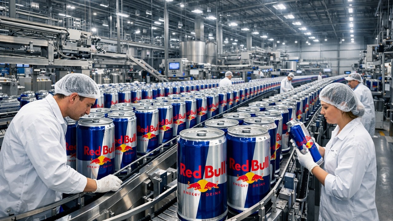 Inside the Red Bull Factory 🏭 | How the World’s #1 Energy Drink Is Made (Full Process)