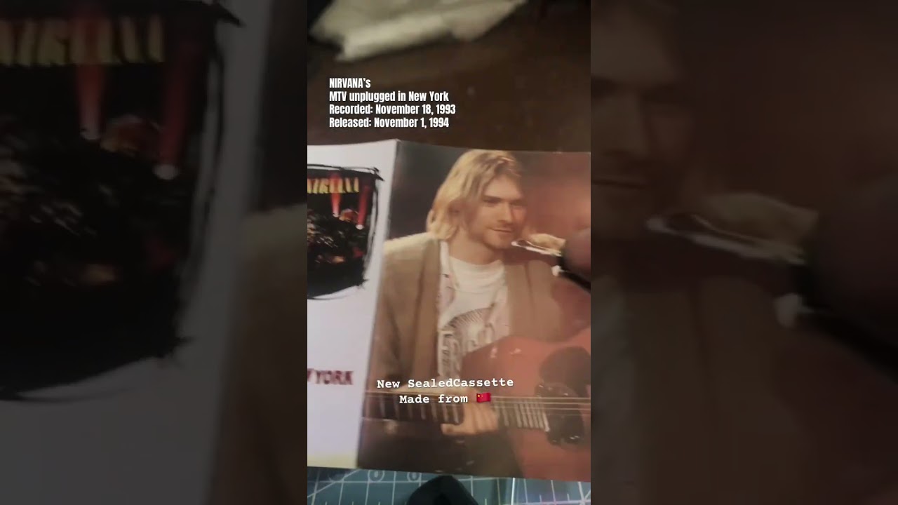 Nirvana&rsquo;s MTV Unplugged live in New York #chinamade #cassette #rock #grungeisnotdead #grunge #icon