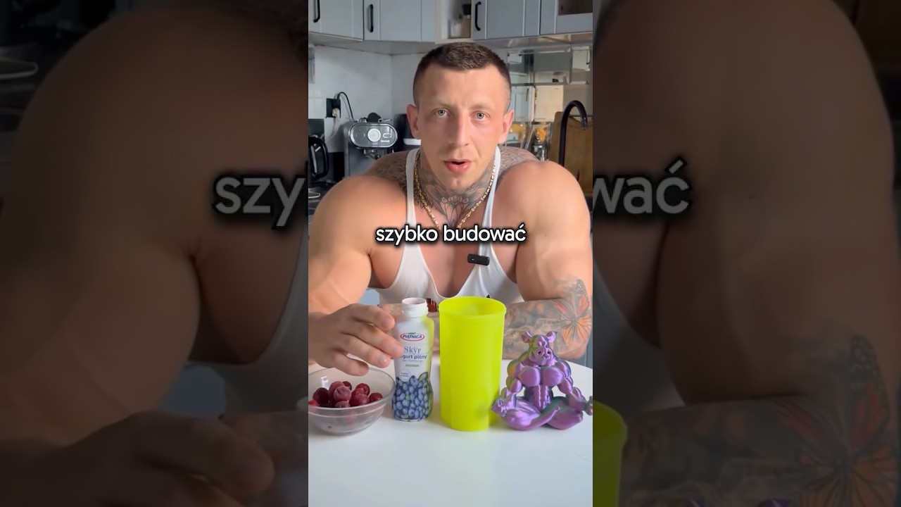 SZYBKI POSIŁEK NA MASĘ MIĘŚNIOWĄ 🐗🫡 #siłownia #masa #trening #forma #gym #mensphysique