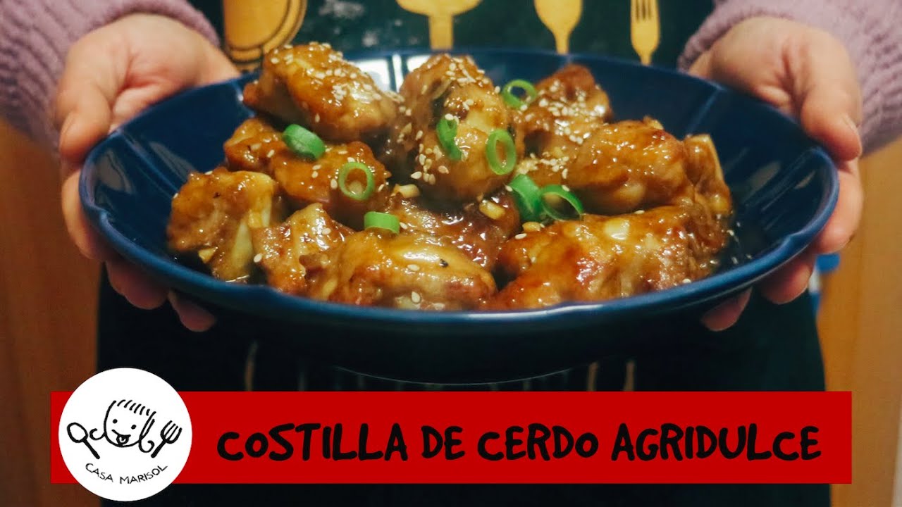 RECETA CHINA - Costillas de cerdo agridulce【糖醋排骨 táng cù pái gǔ】