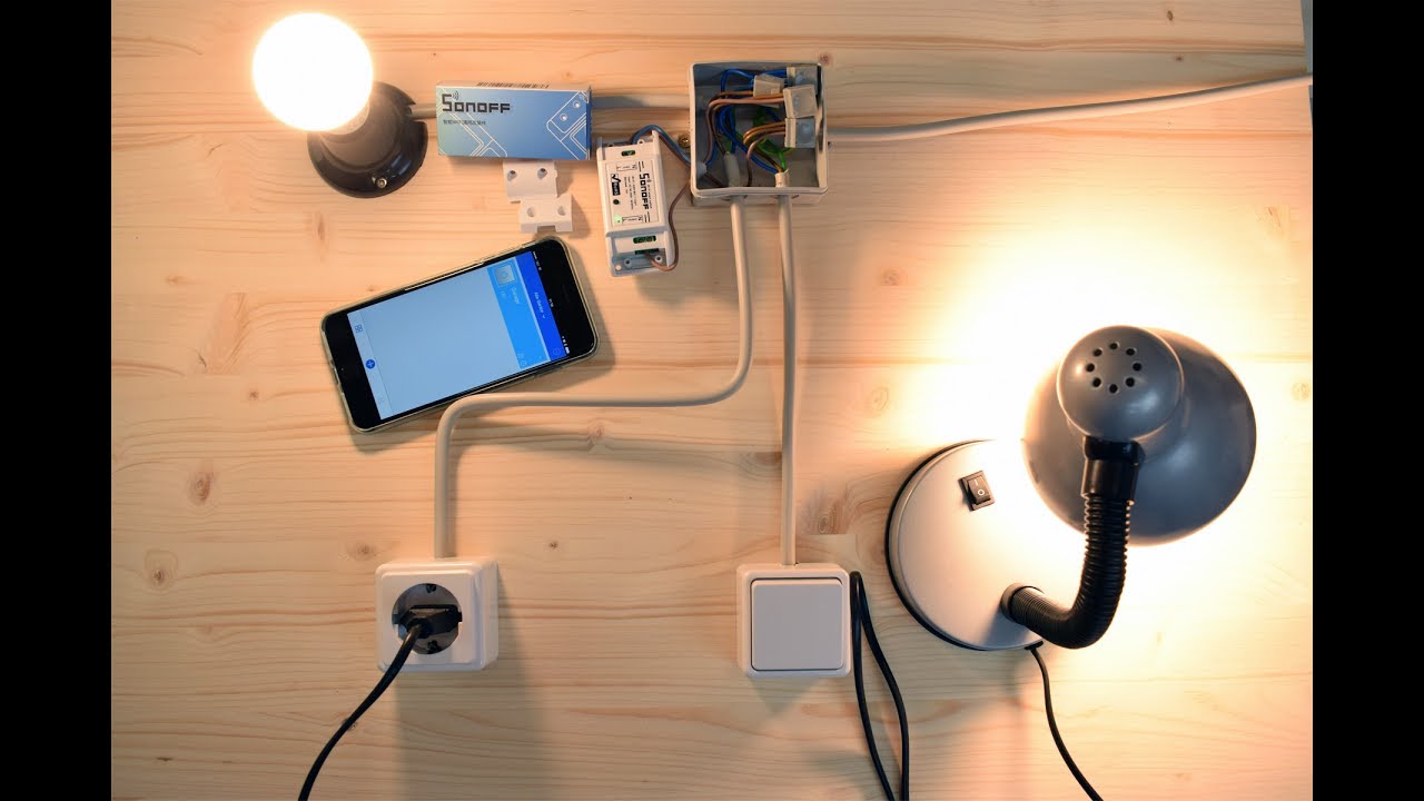SONOFF Basic / RF WiFi - Einbau in die bestehende Hauselektrik / Rauminstallation