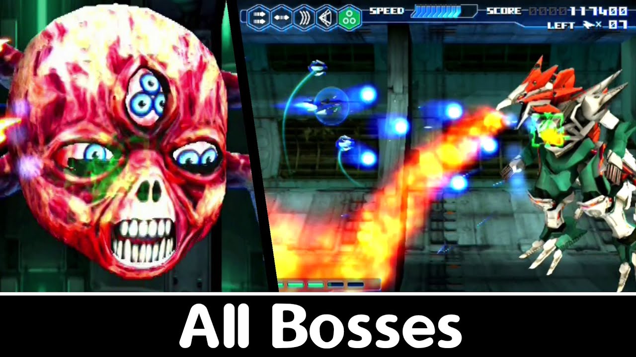 Thunder Force VI - All Bosses (PS2)