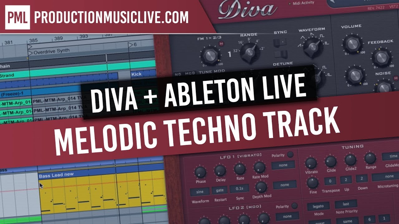 Создание мелодичного техно с Diva в Ableton Live