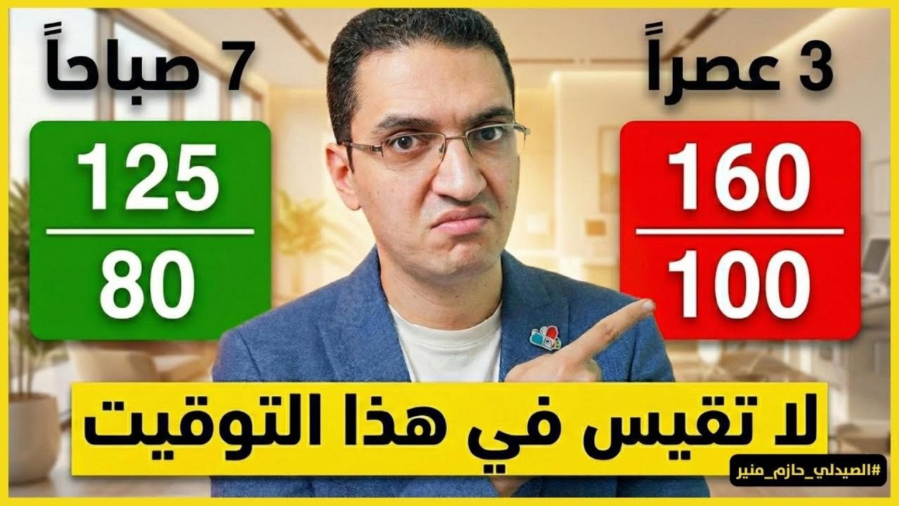 إياك أن تقيس ضغطك في هذا التوقيت!😱 - أفضل وأسوأ وقت لقياس الضغط - الطريقة الصحيحة لقياس الضغط