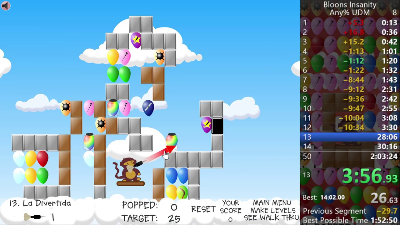 (OLD) [55:57] Bloons Insanity - Any% UDM Speedrun
