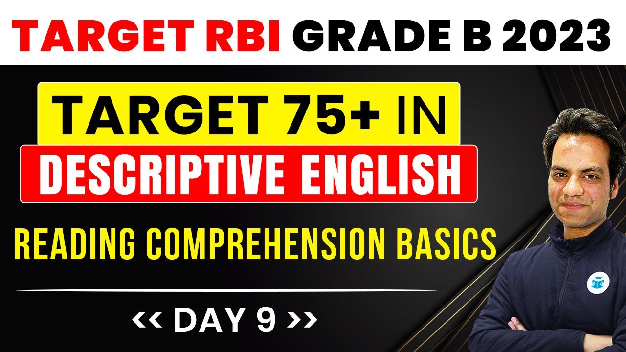 RBI Grade B Descriptive English Preparation | Reading Comprehension | RBI Grade B Phase 2 2023
