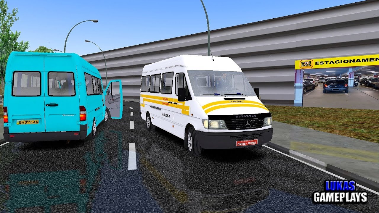 🔴[OMSI 2] Van Sprinter 312D / 412D Mercedes-Benz +G27 - Mapa Vilarejo 5.5 L014