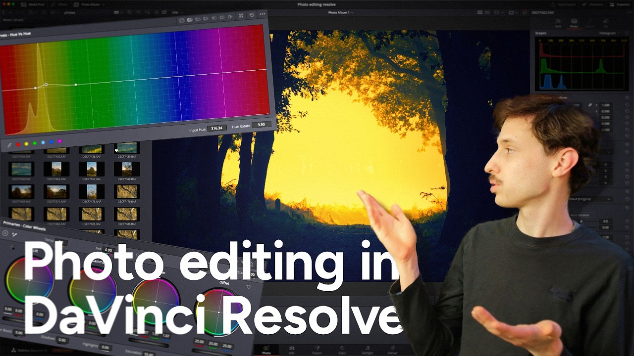 Editing my photos in the new Davinci Resolve photo page