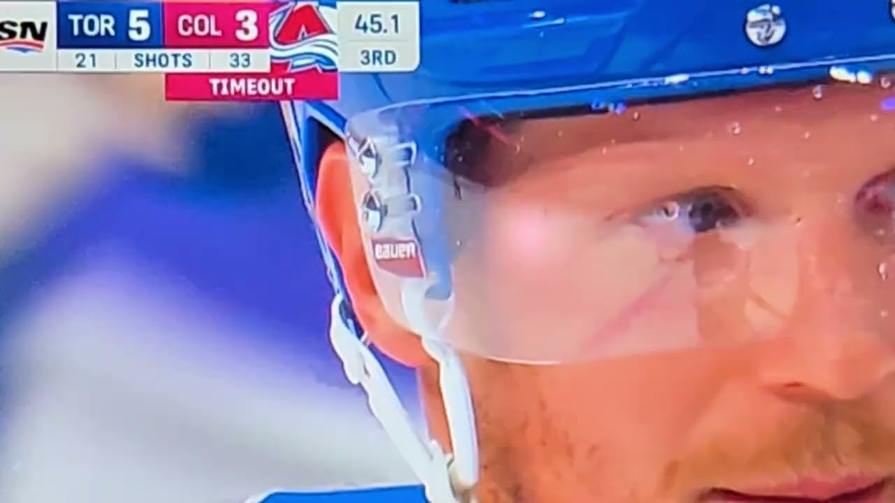 TORONTO MAPLE LEAFS VS COLORADO AVALANCHE 3RD PERIOD HIGHLIGHTS 