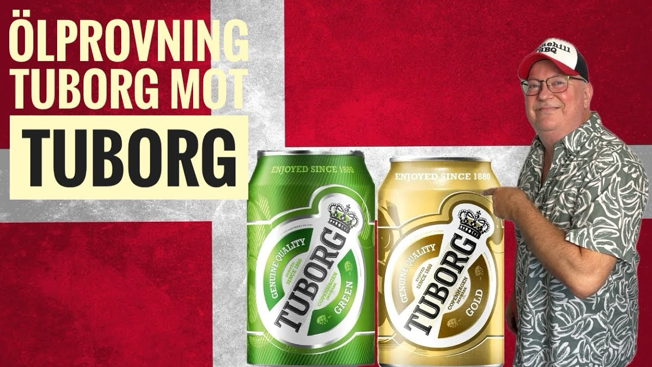 Ölprovning. Tuborg Grön mot Tuborg Guld. Vilken öl är bäst?