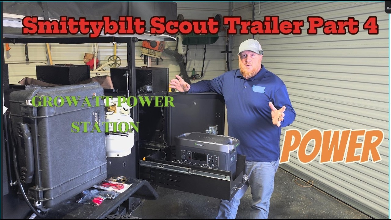 Smittybilt Scout Overland trailer Part 4: Installing a Growatt Infinity 2000 Pro