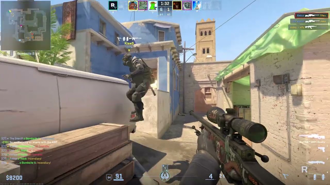 Mirage AWP Retake | @ReallyRedux | #NACS #NACS2 #cs2