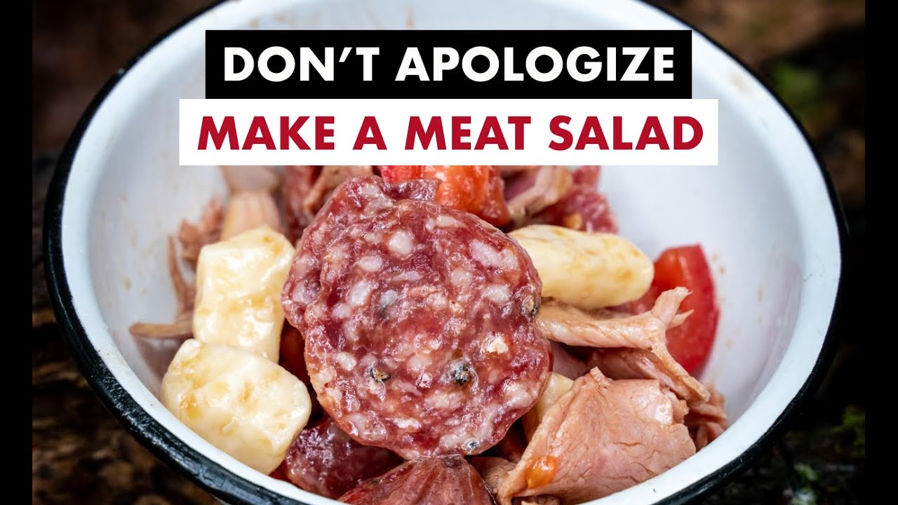 MEAT SALAD - Easy Backpacking Meals - Stoveless | No Cook | Fast | Lunch | Dinner