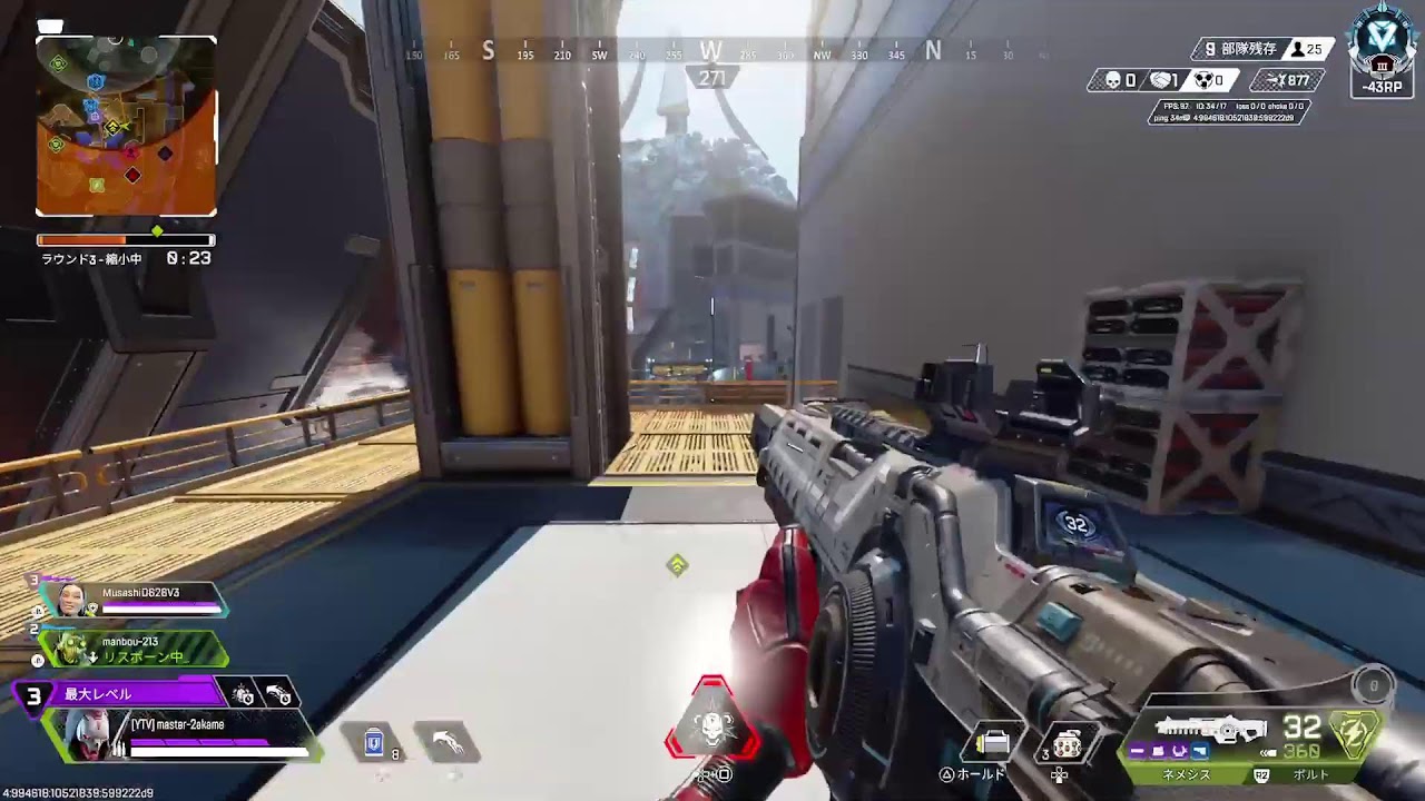 【APEXランク】【master-2akame】最高速度でぶち抜いたるｯｯ！！