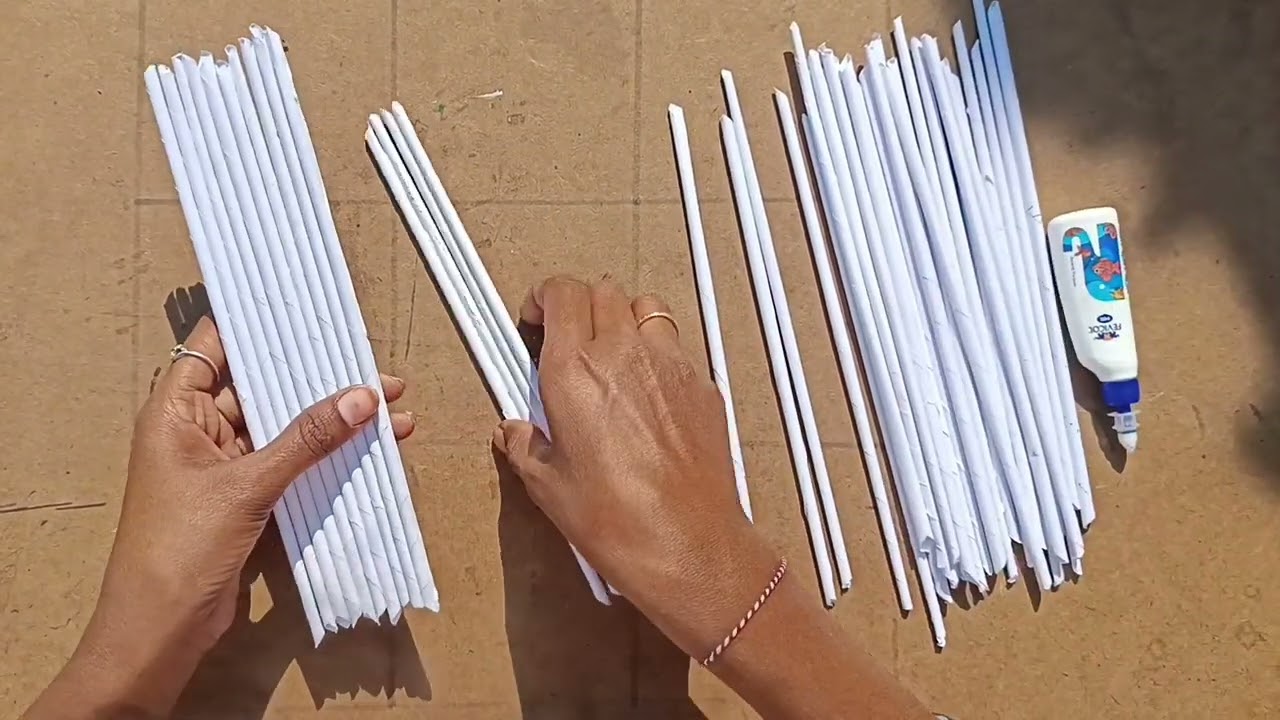 @i creating pen stand with disposable paper's #craft #diy #recycle #penstand #art #panasa pooja #if 