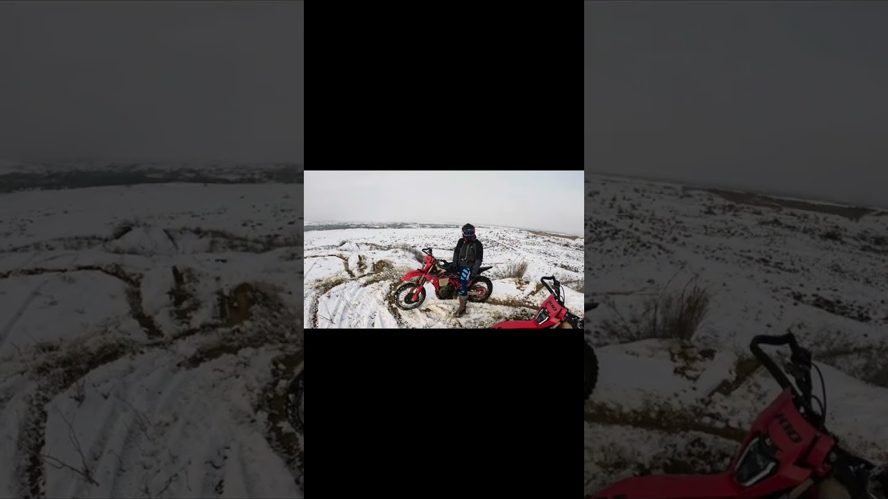 Зимние покатушки эндуро🚀 Поезд в горах 🚞 