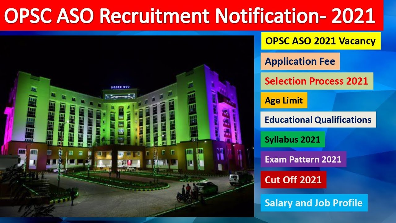 ASO NOTIFICATION 2021 | 500 PLUS  POST |