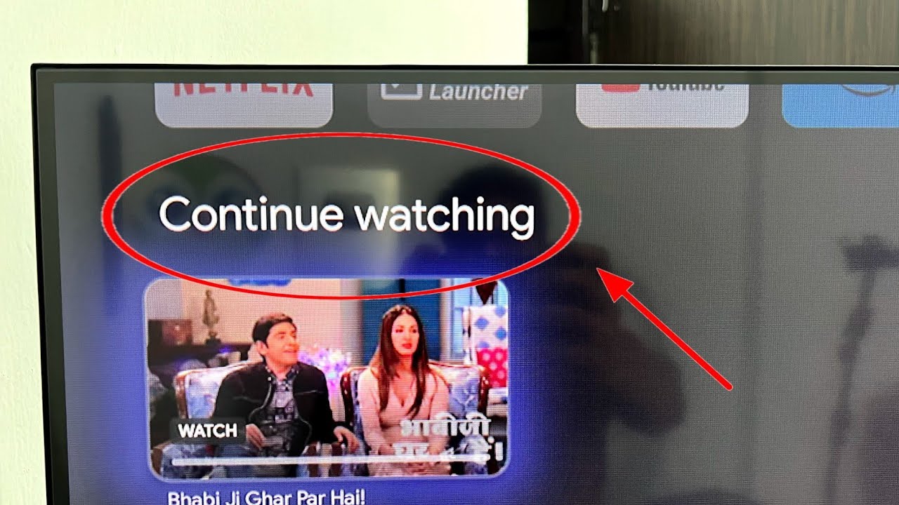 Удалить &laquo;Продолжить просмотр&raquo; на главном экране Google TV