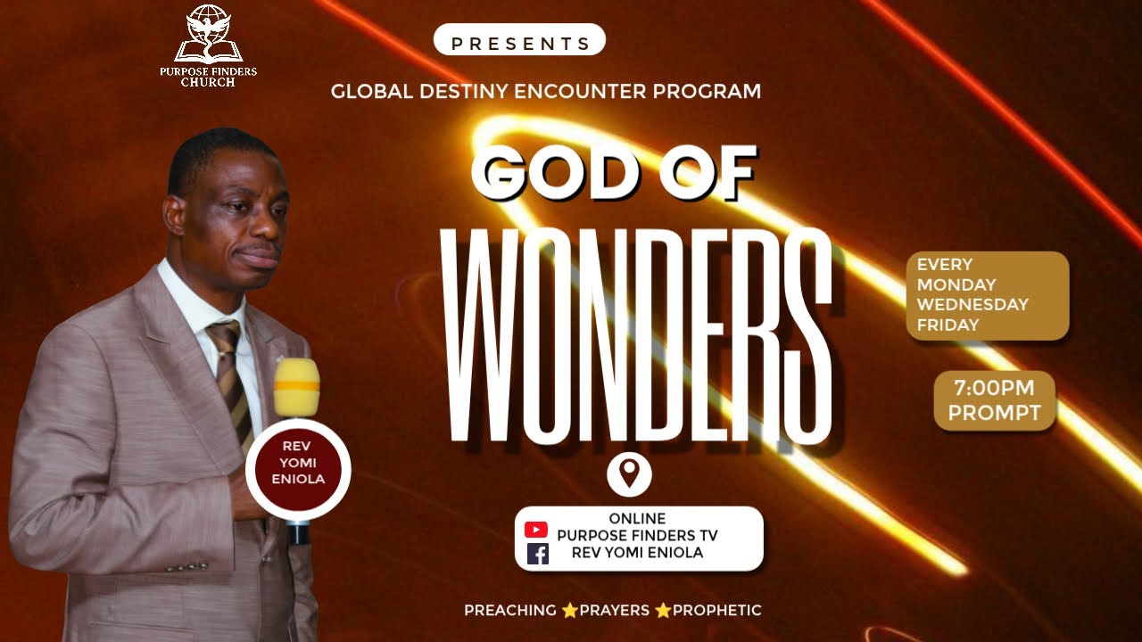 GOD OF WONDERS | TOPIC : DESTINY SPARK PART 2 | JAN 23 2025