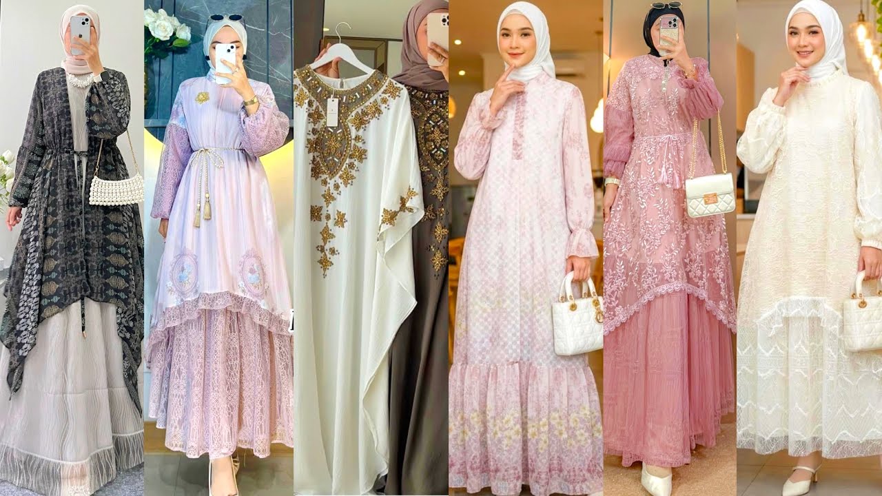 LAGI VIRAL! Model Gamis Kaftan & Layering Curve 2026 MasyaAllah Cantik Banget Buat Lebaran