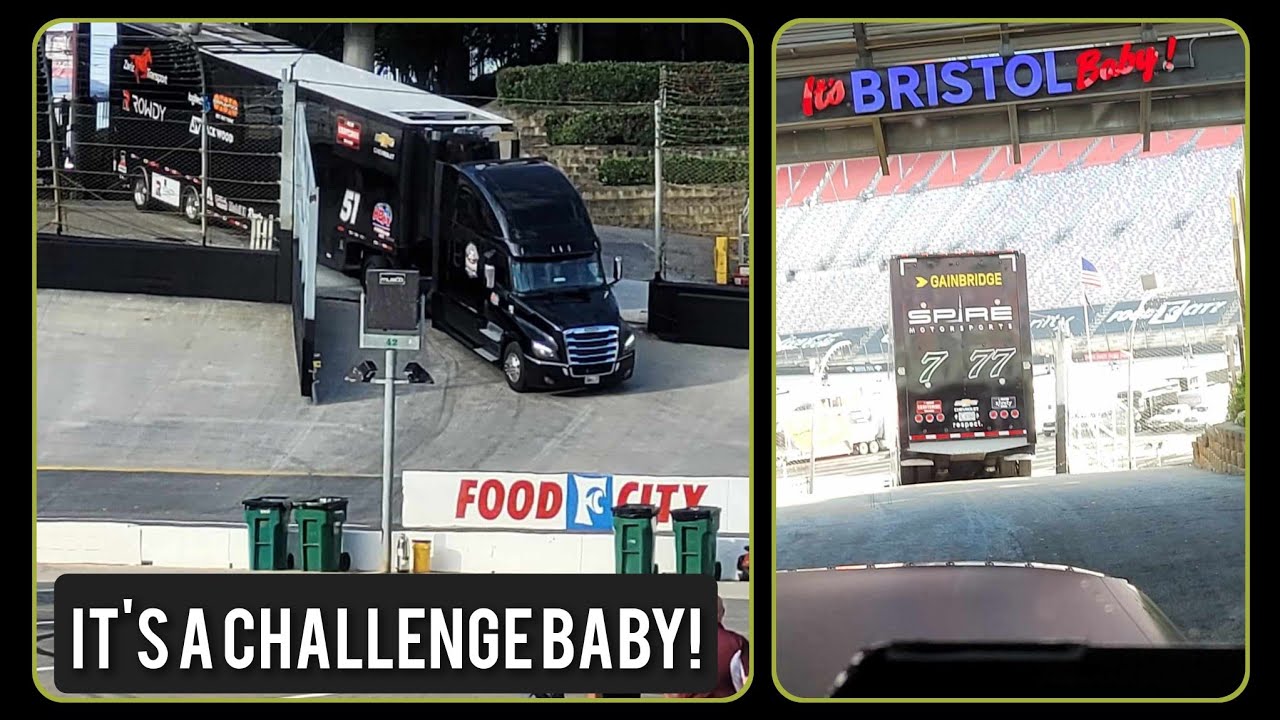 How the NASCAR Haulers Get in and Out of Bristol Motor Speedway