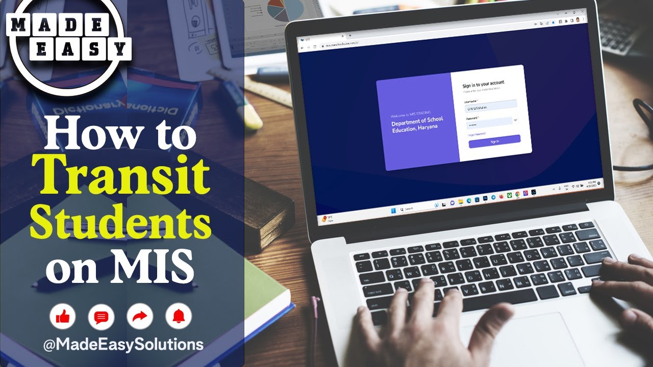 How to Transit Students on MIS Portal | MIS Portal Training | MadeEasy Video 2