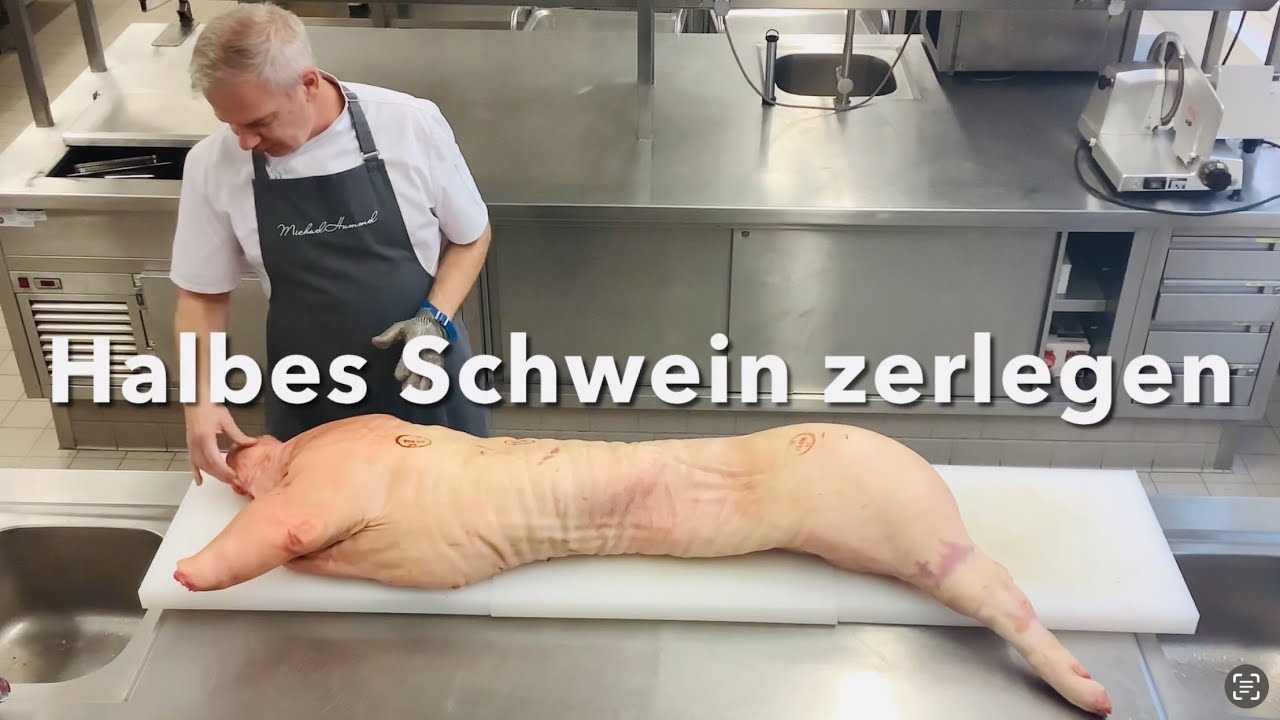 Halbes Schwein zerlegen, Schweinezerlegung