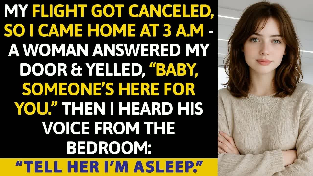 My Flight Got Canceled, So I Came Home At 3 A.M — A Woman Answered My Door & Yelled, “Baby, Someone