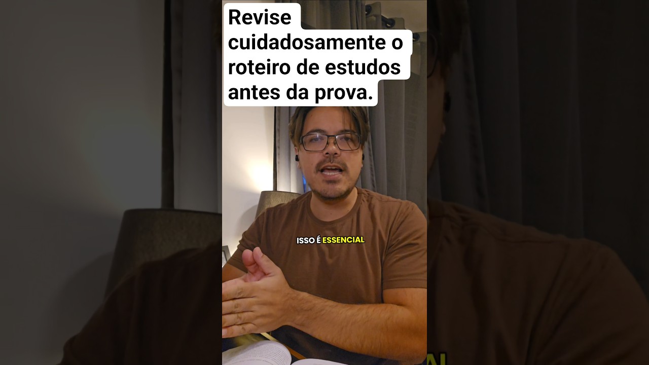 Siga o check-list da prepara&ccedil;&atilde;o para as provas! #foco #estudos #aprender