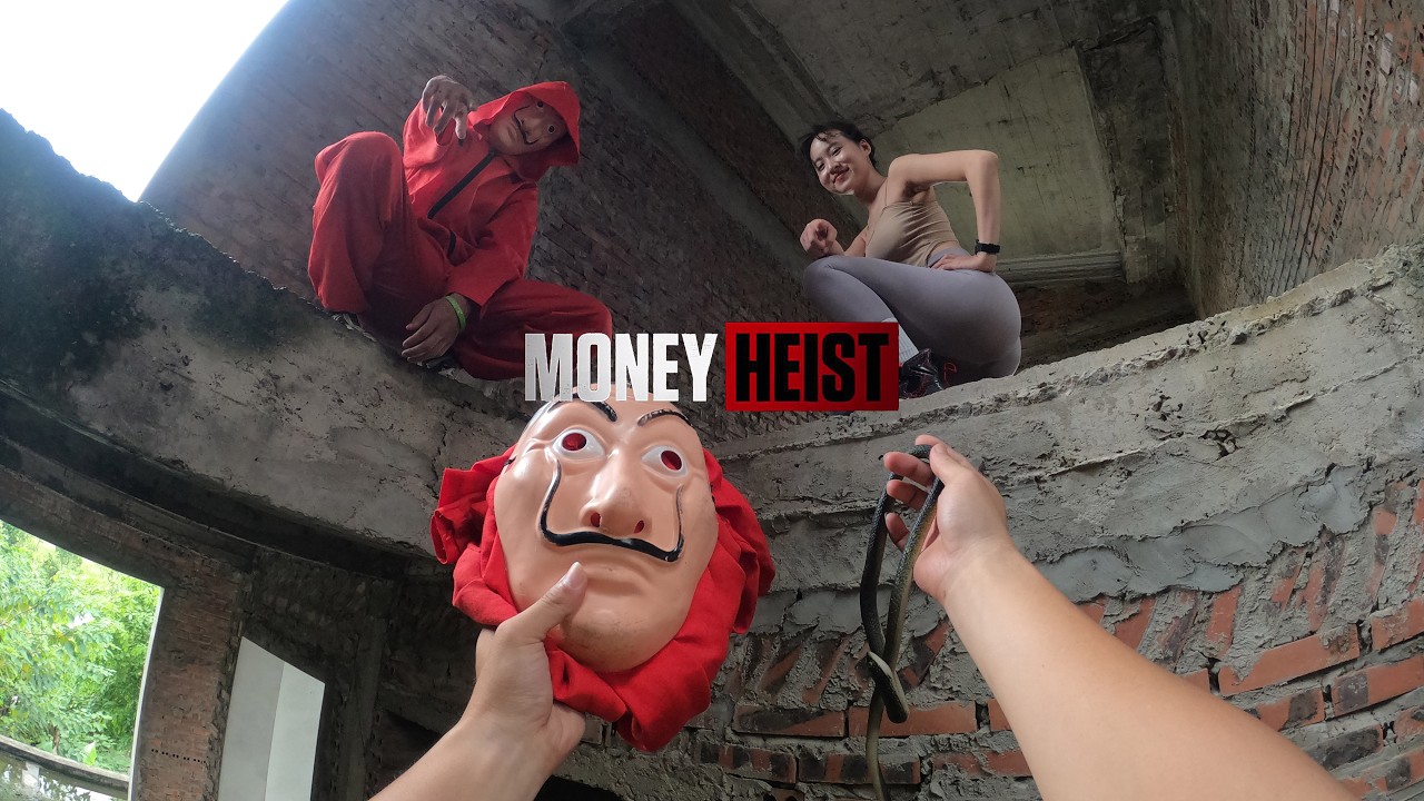 MONEY HEIST PARKOUR || ESCAPING BEAUTIFUL GIRL AND HER BOYFRIEND 3.0 (Epic Parkour POV)