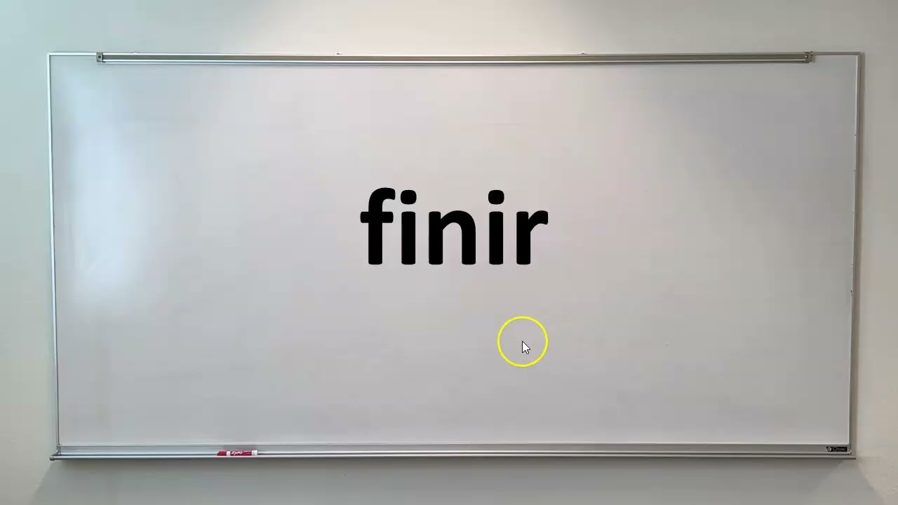 146 Easily Learn French, the verb FINIR