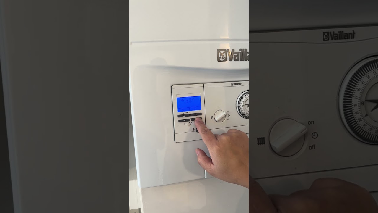 How to set temperature for hot water and radiator on Valiant boiler
