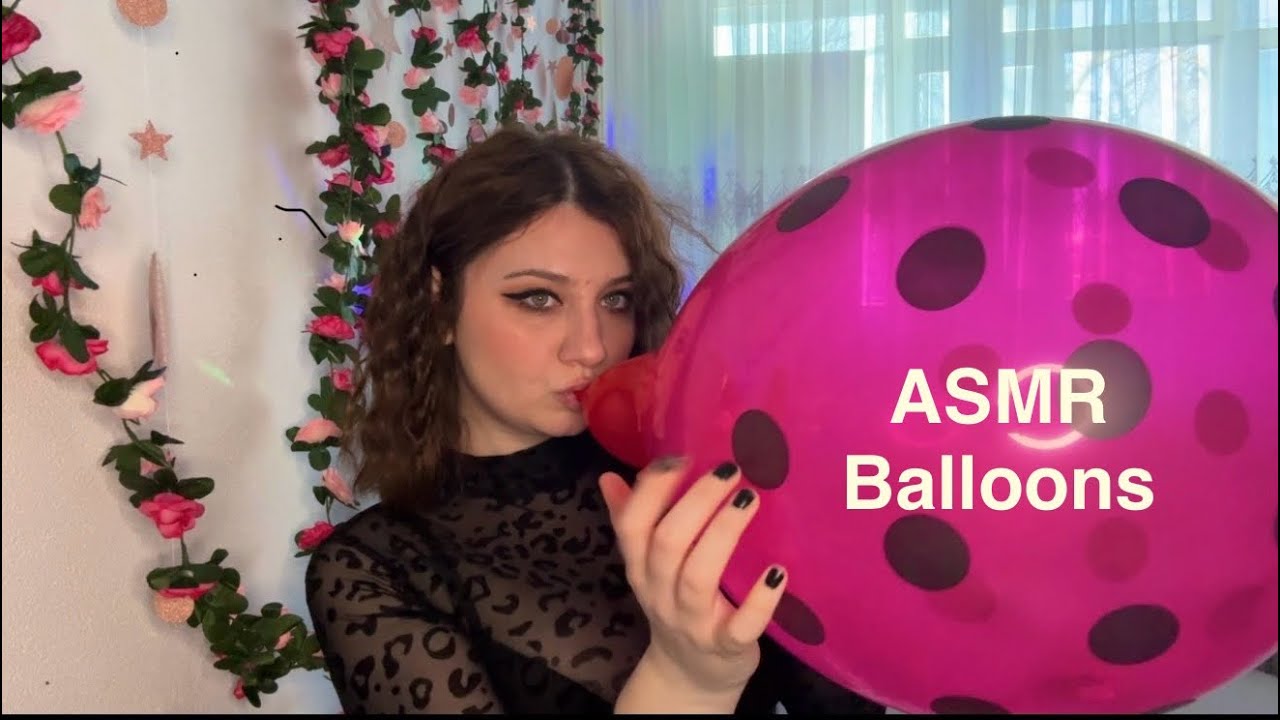 ASMR | Лопаем и надуваем (+B2P) большие воздушные шары | Рисование плевками 😇