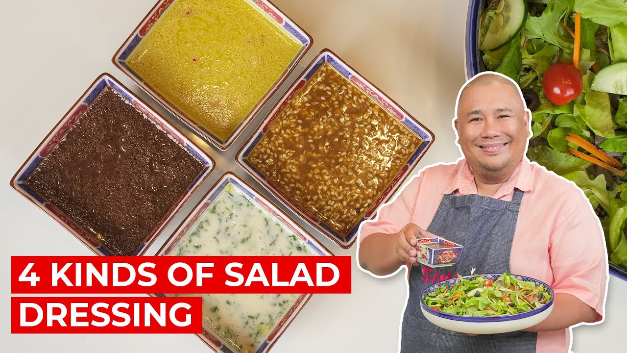 Salad Dressing 4-ways! | SIMPOL | CHEF TATUNG