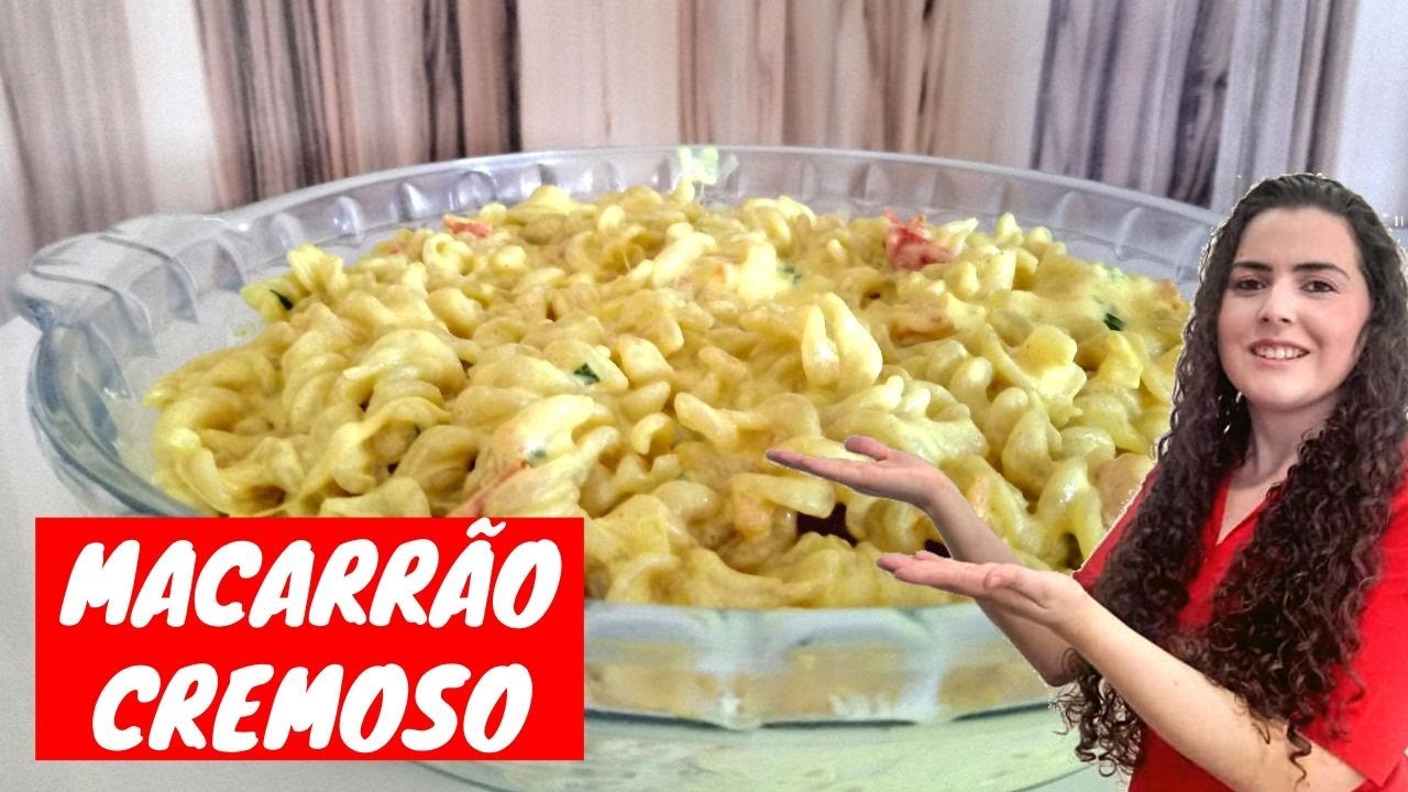 MACARRÃO CREMOSO COM CREME DE LEITE SUPER FÁCIL E DELICIOSO