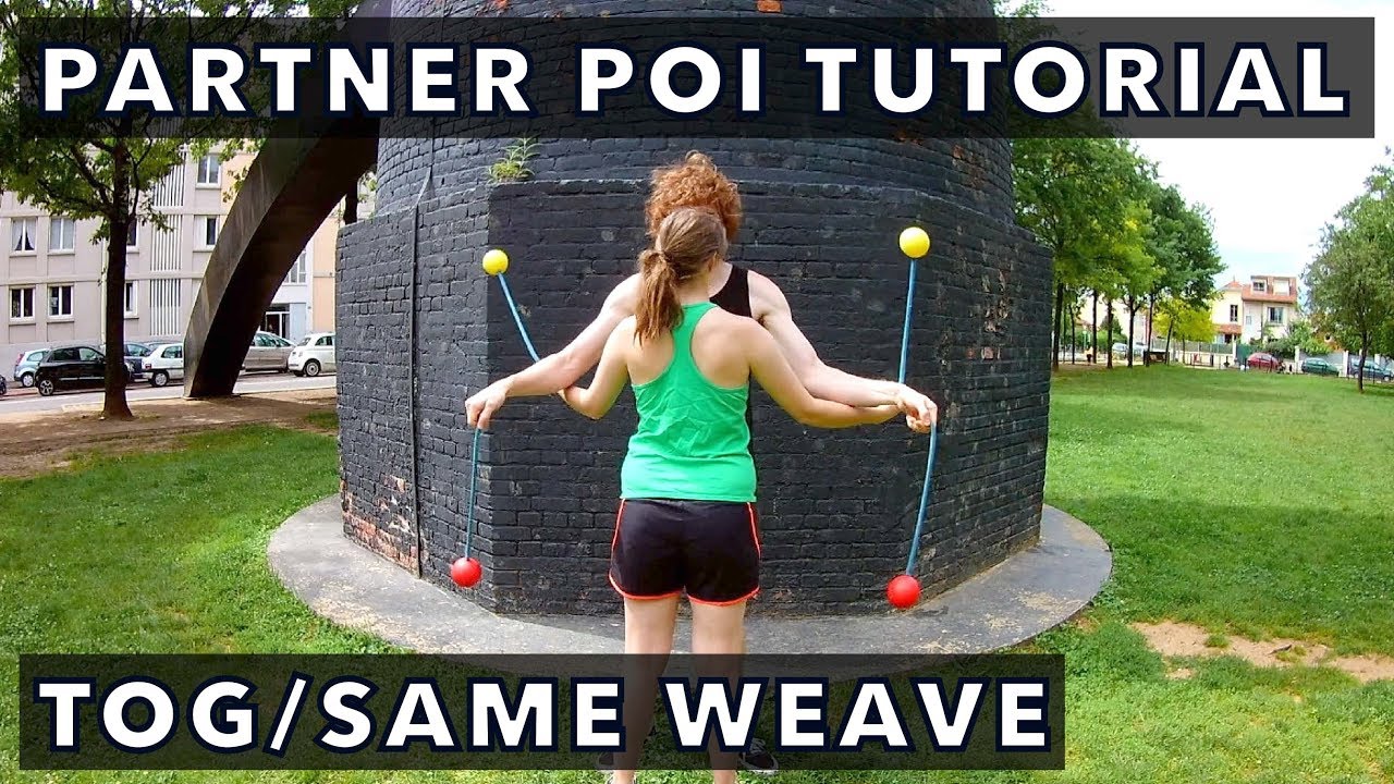 Beginner Partner Poi Tutorial: Together/Same Weave (Chasing the Sun)